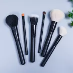 Dongshen professional makeup brush manufacture high quality natural goat hair powder blush contour cosmetic brush set