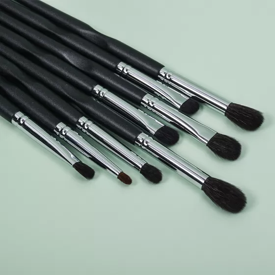 Dongshen brush makeup factory wholesale high quality natural goat hair precision eye makeup pencil brush set