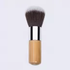 Dongshen kabuki brush custom logo vegan synthetic hair powder blush makeup kabuki brush