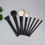 Donggshen high quality cosmetic makeup brush manufacture professional natural animal hair black facial makeup brush set