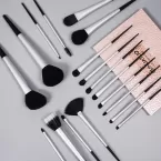 Dongshen 18pcs brush makeup manufacture wholesale natural black goat hair professional makeup cosmetic brush set