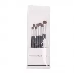 Dongshen manufacture private label natural pony hair 7pcs eye makeup brush set eyeshadow eyebrow eyeliner pencil brush