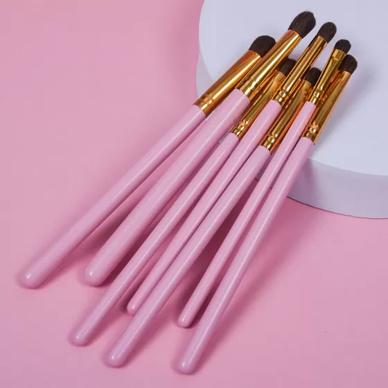 Dongshen makeup eye brush set custom logo natural animal hair eye cosmetic brush eyeshadow blending brush