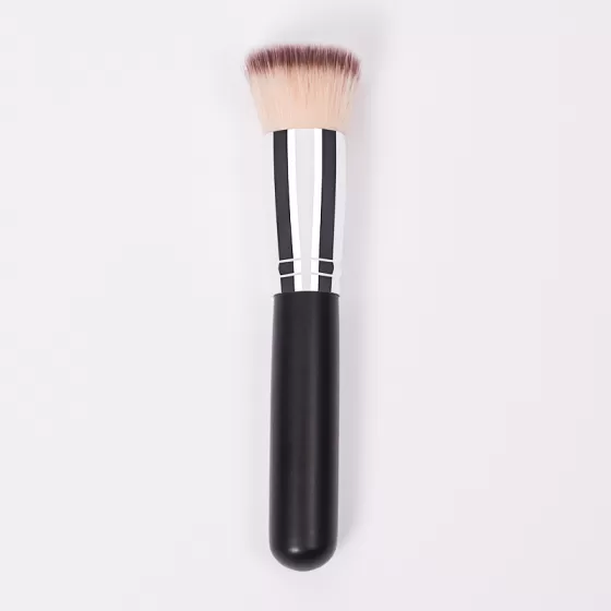 Dongshen brush foundation private label wholesale natural synthetic hair custom flat cosmetic liquid foundation brush