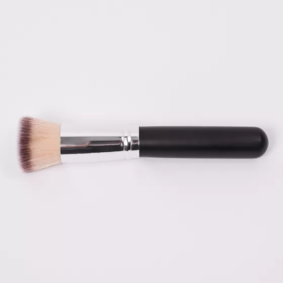 Dongshen brush foundation private label wholesale natural synthetic hair custom flat cosmetic liquid foundation brush