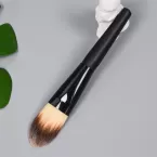 Dongshen private label foundation brush manufacture high quality fiber synthetic hair flat foundation makeup brush