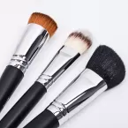 Dongshen Wholesale Makeup Brushes Custom Logo Professional Black 11pcs Goat Hair Pony Hair Makeup Brush Set