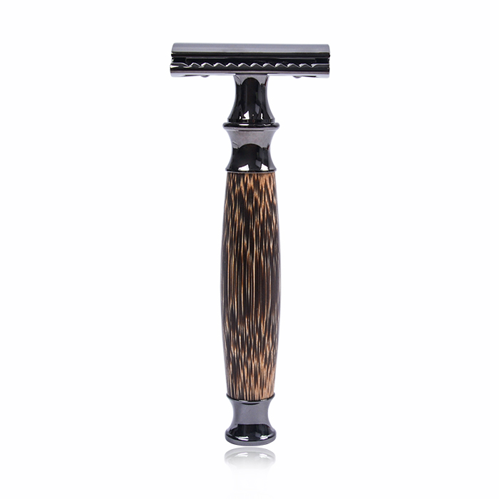 Dongshen wholesale natural bamboo handle zero waste and plastic free double edge shaving razor